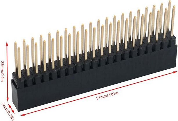 2x20pinFemaleGPIOHeader